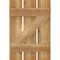 Ekena Millwork Spaced Board-n-Batten Shutters w/Z-Bar, Rough Sawn Western Red Cedar, 17 1/8W x 25H, PR RBS06Z17X025RWR - alternate 4